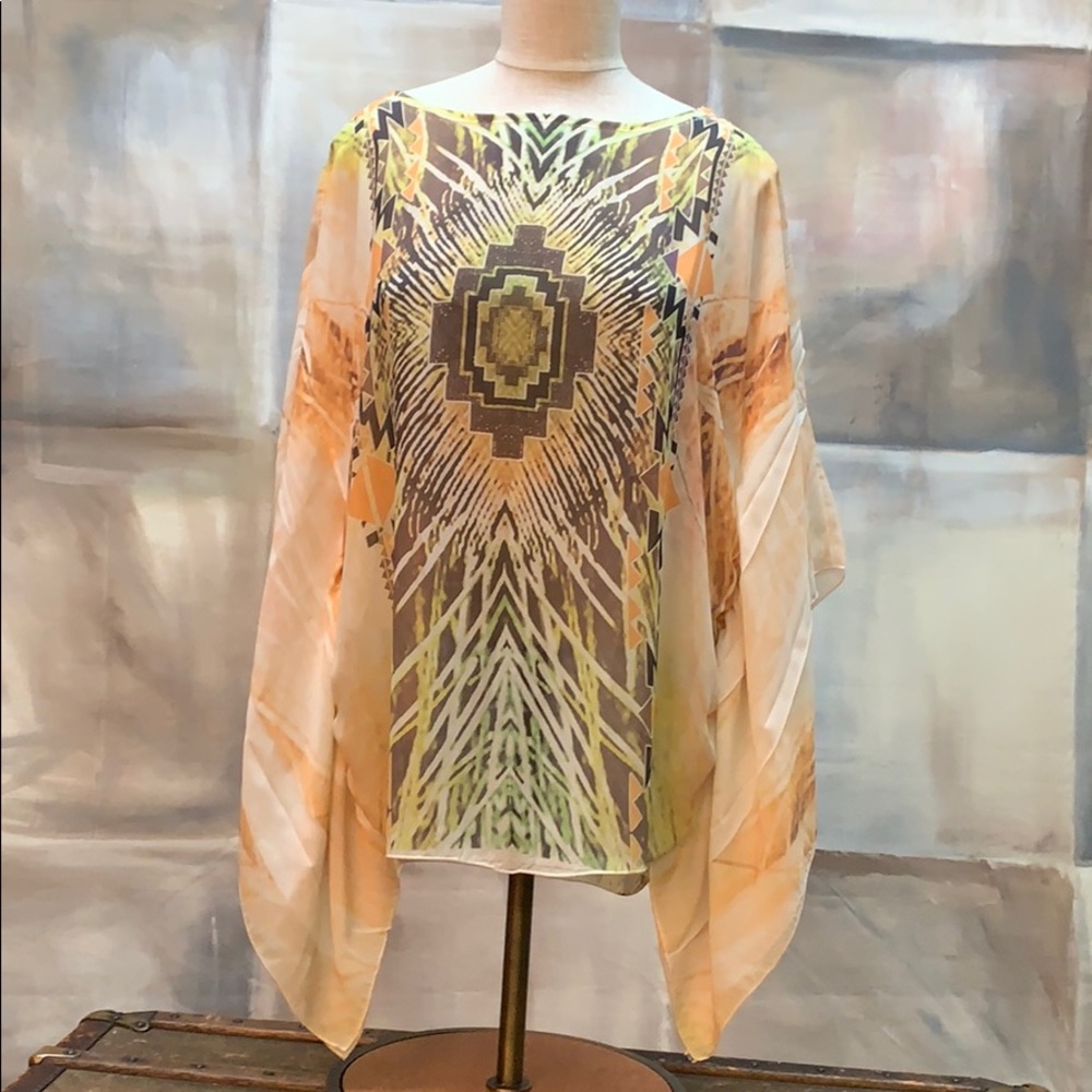NWT - California Bloom multicolor cover up Size S
